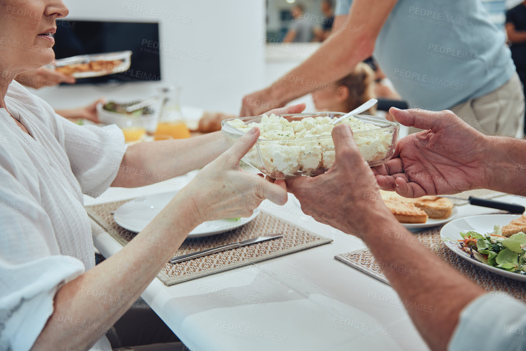Group cooking together